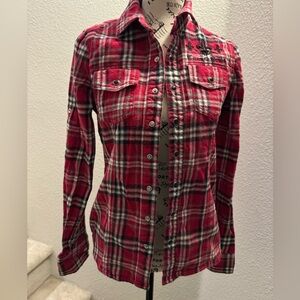 Sinful Royalty Red Flannel S